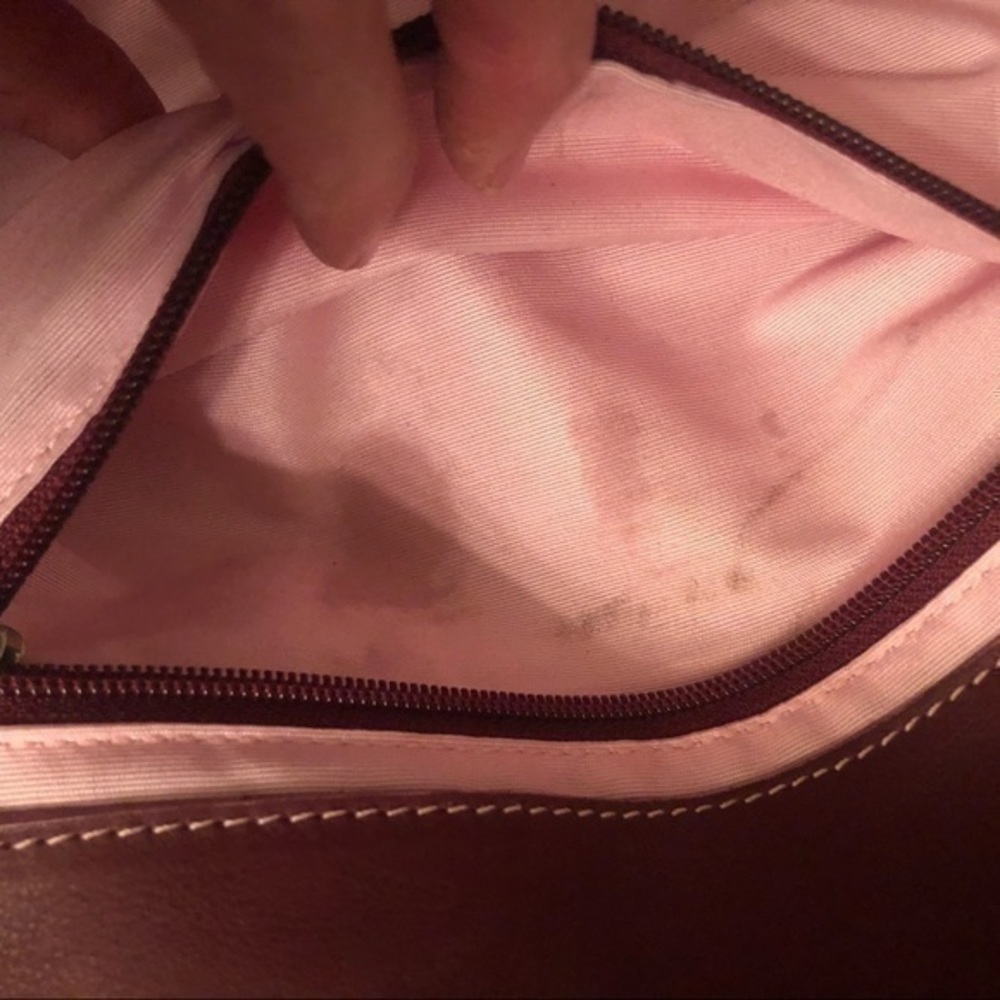 Claudia Firenze burgandy red leather bag - Picture 6 of 16